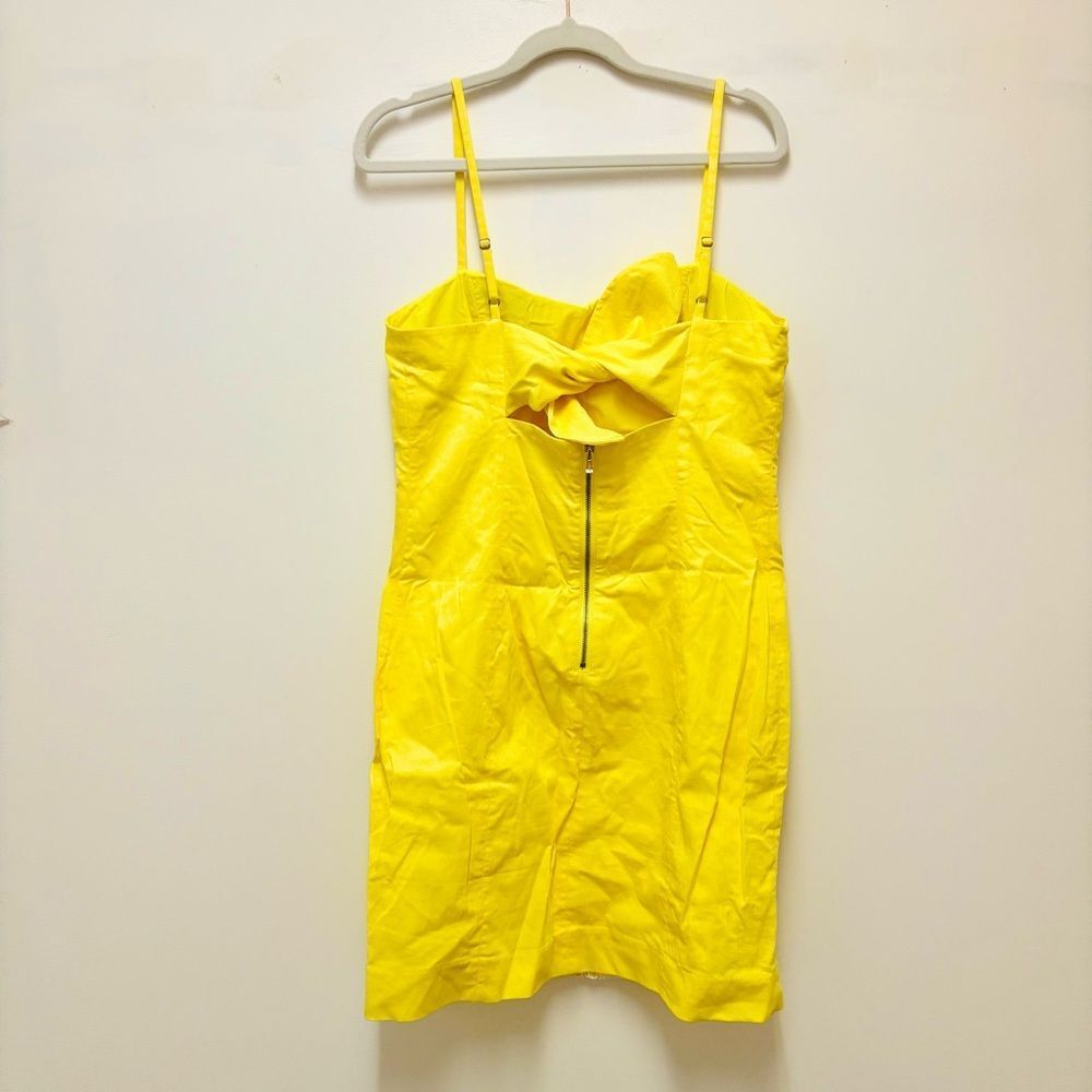 Lilly Pulitzer Shelli Stretch Dress – Watch Hill Yellow, Lace Detail, Size 6 - Picture 5 of 6